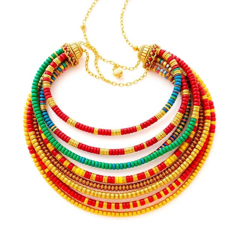 Traditional Waist Beads β Multicolor Set of 5